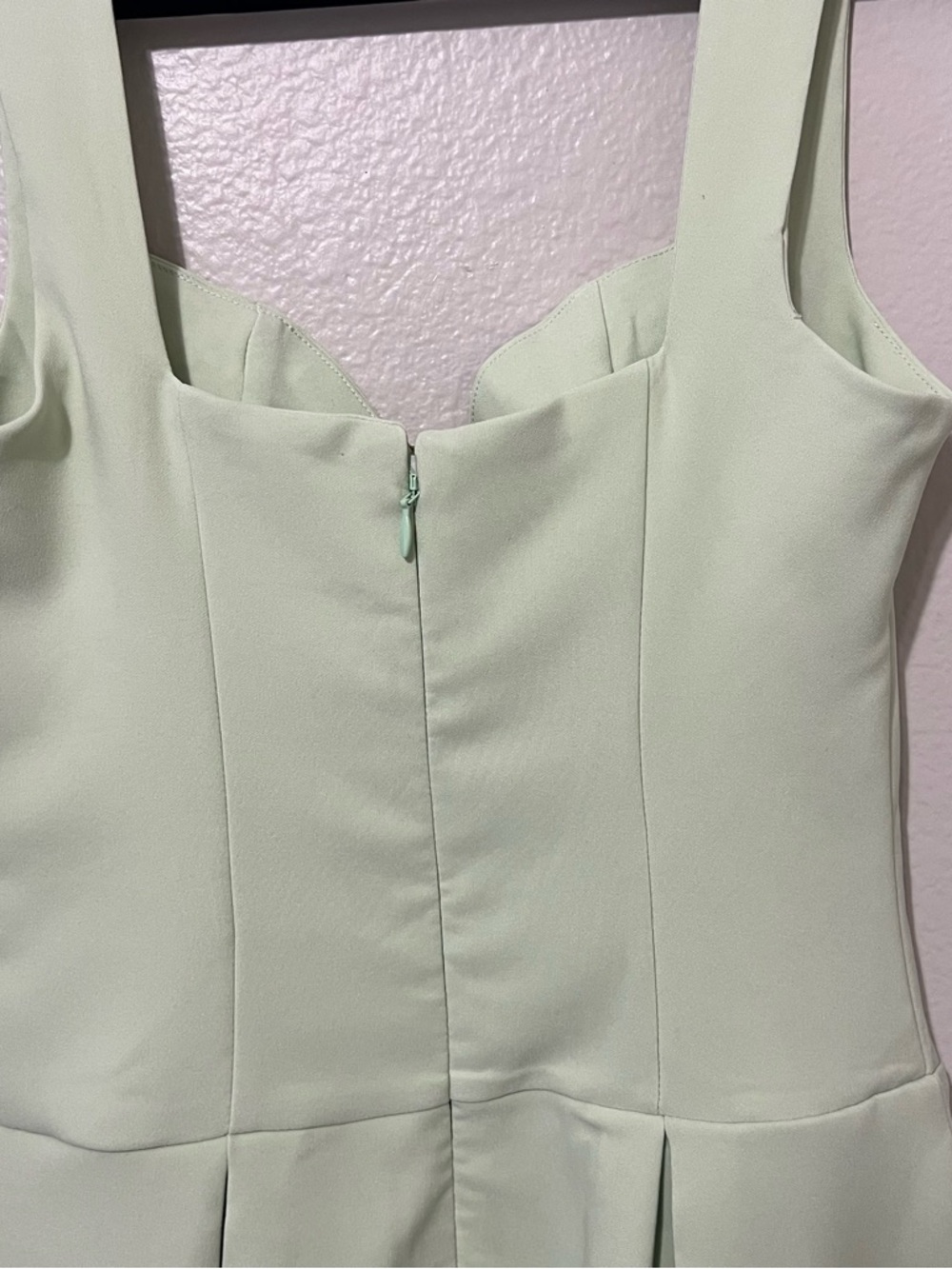 Sweetheart Neckline Mini Dress in Pale Mint - Picture 10 of 10